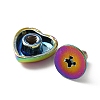 Heart Shape Zinc Alloy Decoration Screwback Stud Rivets FIND-WH0128-64M-2