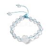 Adjustable Natural Mixed Gemstone Beads Braided Bead Bracelets for Women BJEW-L713-A-5
