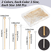 600Pcs 6 Styles Brass Eye Pin KK-SP0001-74-2