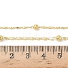 3.5MM Round Ball Brass Oval Link Chain Necklaces for Women LS-NJEW-K271-18G-5