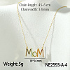 Mother's Day Brass Micro Pave Colorful Cubic Zirconia Pendant Necklaces FS-WG67A5B-04-1