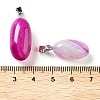 Natural Agate Dyed Pendants G-Q016-03E-3