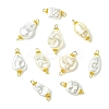 65Pcs 13 Styles ABS Plastic Imitation Pearl Connector Charms PALLOY-CJ00168-8