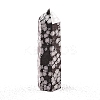Point Tower Natural Snowflake Obsidian Home Display Decoration PW-WG04107-52-1