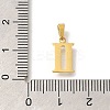 Ion Plating(IP) 304 Stainless Steel Micro Pave Cubic Zirconia Pendants STAS-H228-02G-02-3