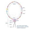 Kids Acrylic Pendant Necklaces NJEW-JN02615-M-6