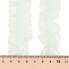20 Yards Polyester Pleated Elastic Lace Trim SRIB-M015-01H-3