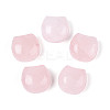 Natural Rose Quartz Cat Head Shape Beads G-T144-05F-1