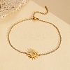 304 Stainless Steel Sun Link Bracelets LS-BJEW-F521-02G-1