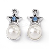 Alloy Rhinestone Pendants ALRI-K049-06P-1