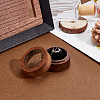 1-Slot Round Wood Ring Storage Boxes CON-HY0001-05B-4