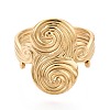 Adjustable Ion Plating(IP) 304 Stainless Steel Cuff Open Rings for Women RJEW-N052-24G-2