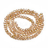 Electroplate Glass Beads Strands EGLA-A034-T10mm-B23-2