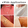 Brass Heart Link Chain Bracelet & Necklace with 304 Stainless Steel Lobster Claw Clasps SJEW-TA0001-03-8