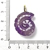 Natural Amethyst Pendants G-A287-01G-05-3