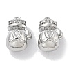 Brass Micro Pave Cubic Zirconia Charms KK-M102-55P-1