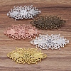 Vintage Hair Accessories Iron Hair Barrette Findings OHAR-PW0001-035G-1
