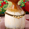 Ethnic Style Brass Bell Charm Braided Waxed Cord Adjustable Anklets for Women FS-WG2B00D-01-4