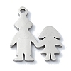 Non-Tarnish 304 Stainless Steel Charms STAS-C097-31P-1