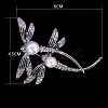 Dragonfly Alloy Rhinestone Brooch PW-WG859D6-01-4