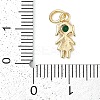 Rack Plating Brass Micro Pave Cubic Zirconia Pendant KK-H509-41G-4