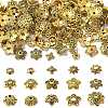 150Pcs 15 Style Tibetan Style Alloy Flower Bead Caps TIBE-YW0001-56-1