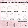 160Pcs 8 Style 316 Surgical Stainless Steel Wine Glass Charms Rings STAS-SC0007-27-2