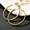 304 Stainless Steel Hoop Earrings for Women EJEW-C096-43G-02-4