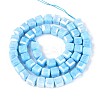 Anti-Tarnish Electroplate Glass Beads Strands GLAA-T025-8mm-10D-2