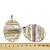 Natural Freshwater Shell Big Pendants SSHEL-B003-05P-04-3
