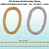 10M 2 Colors 304 Stainless Steel Boston Link Chains CHS-SC0001-05-2