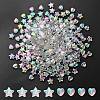 30OPcs 2 Style Eco-Friendly Transparent Acrylic Beads TACR-YW0001-71-1