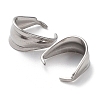 Non-Tarnish 201 Stainless Steel Snap on Bails STAS-K259-16P-2