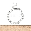 304 Stainless Steel Link Chain Bracelets for Women BJEW-B169-01P-6