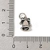 925 Sterling Silver Bowknot Bell Charms STER-K184-02AS-3