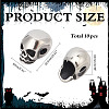 10Pcs Halloween 316 Surgical Stainless Steel Beads STAS-ME0002-89-2