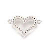 Brass Micro Pave Cubic Zirconia Links ZIRC-L078-018P-NR-2