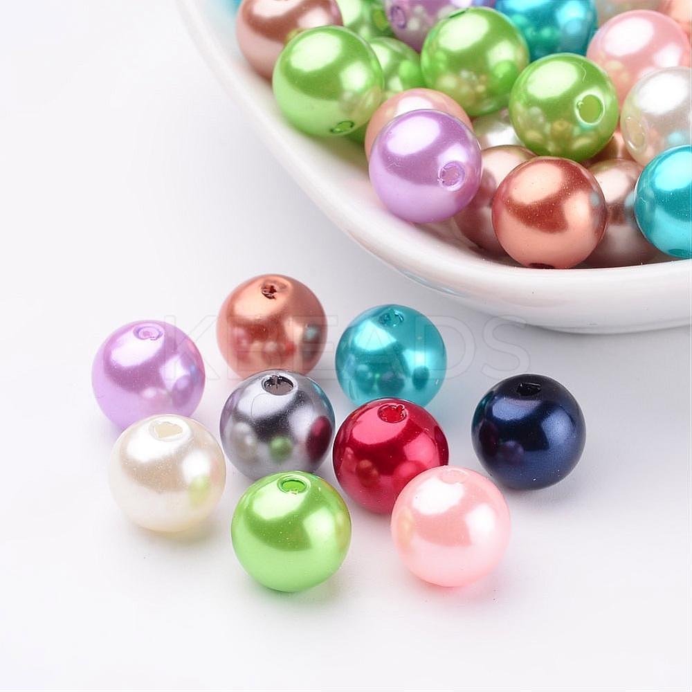 Wholesale Colorful Round Acrylic Pearl Beads - KBeads.com