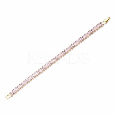 Cubic Zirconia Classic Tennis Bracelet ZIRC-S067-073G-NF-1