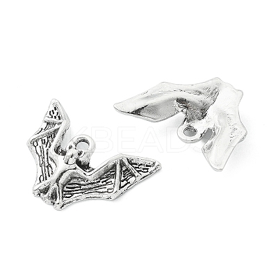 Tibetan Style Alloy Bat Pendants FIND-YW0001-67-1