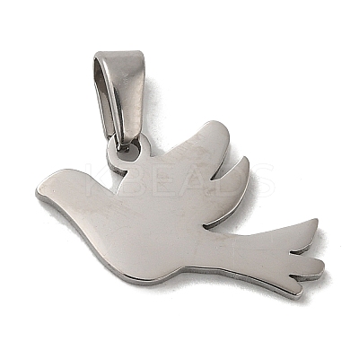 Non-Tarnish 304 Stainless Steel Pendants STAS-M322-08P-1