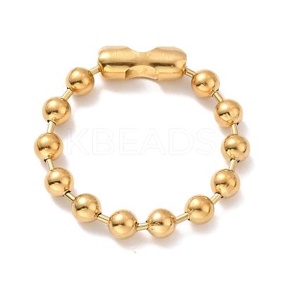 PVD Vacuum Plating 304 Stainless Steel Ball Chain Necklace & Bracelet Set STAS-D181-01G-02C-1