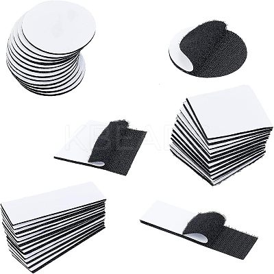 36 Sets 3 Styles Double Sided Self Adhesive Hook and Loop Tapes AJEW-NB0002-34-1