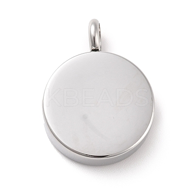 Non-Tarnish 304 Stainless Steel Urn Pendants STAS-D179-22P-1