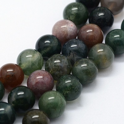 Natural Indian Agate Beads Strands X-G-I199-05-4mm-1