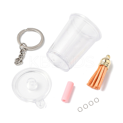 DIY Miniature Drink Cup Shape Keychain DIY-FP0001-62-1