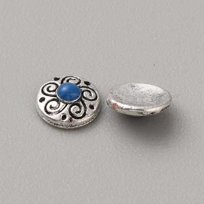 Tibetan Style Alloy Cabochons MRMJ-WH0075-97H-1