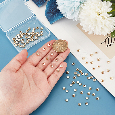 100Pcs 304 Stainless Steel Spacer Beads STAS-UN0058-39-1