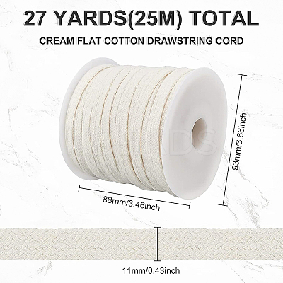 25M Double Layer Flat Cotton Cords OCOR-BC0001-74C-1