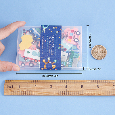 28Pcs 7 Style Resin Pendants FIND-SC0002-80-1